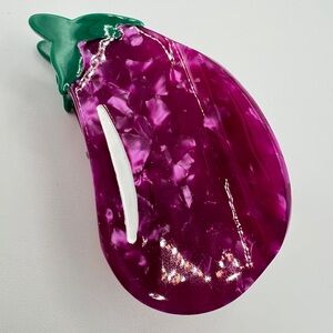 Eggplant Hair Clip New